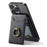 MAGKING K1 Kickstand Magnetic Card Holder RFID Blocking Cell Phone Wallet Built-In Ring - Black - 2