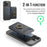 MAGKING K1 Kickstand Magnetic Card Holder RFID Blocking Cell Phone Wallet Built-In Ring - Black - 7