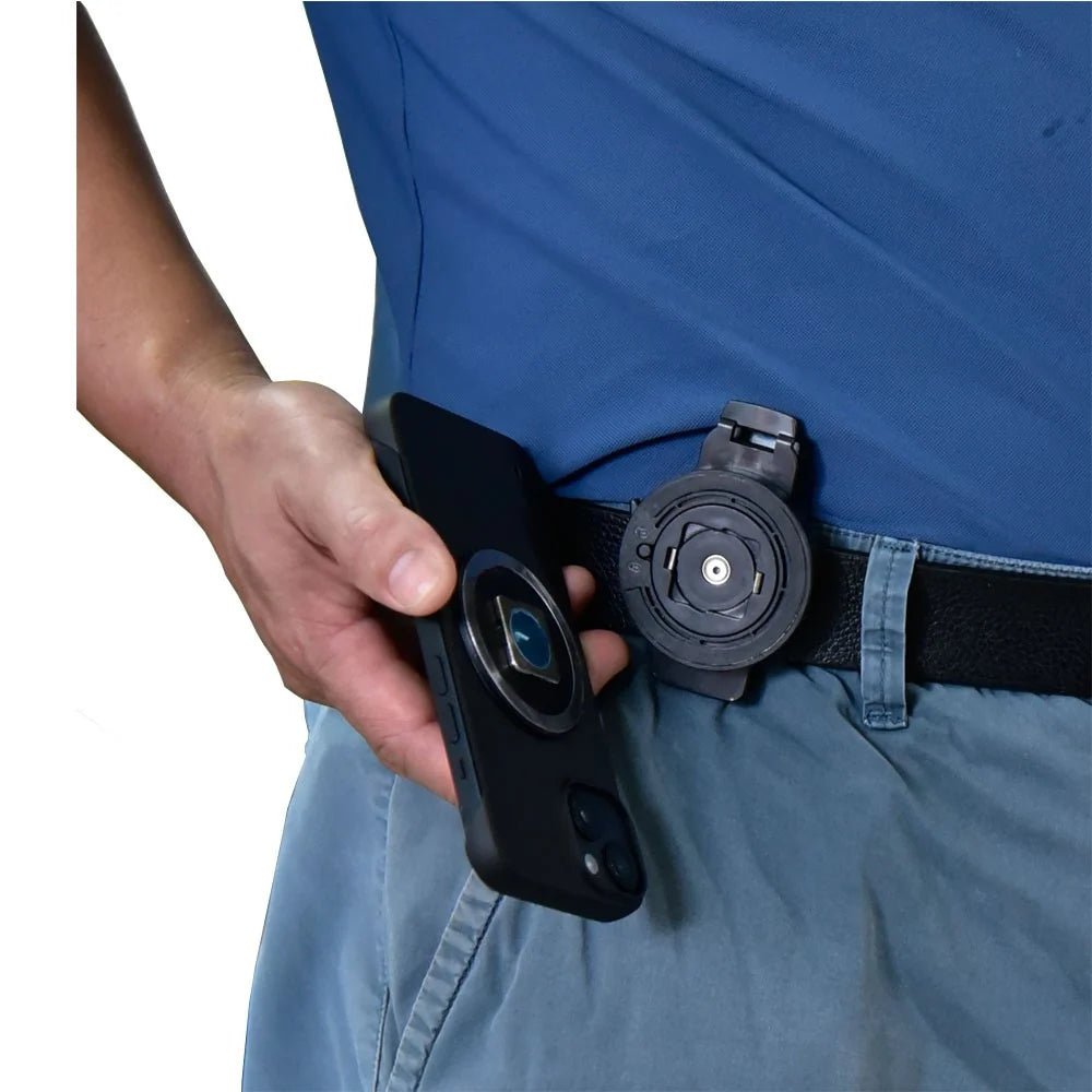 Phone Belt Clip with Round Adhesive Patch, Universal Sport Cell Phone Belt Holder - 2