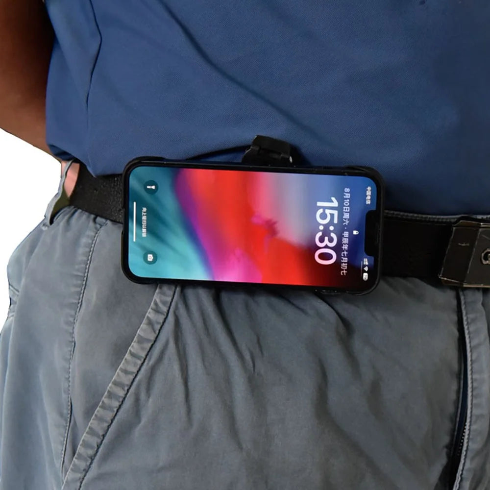 Phone Belt Clip with Round Adhesive Patch, Universal Sport Cell Phone Belt Holder - 3