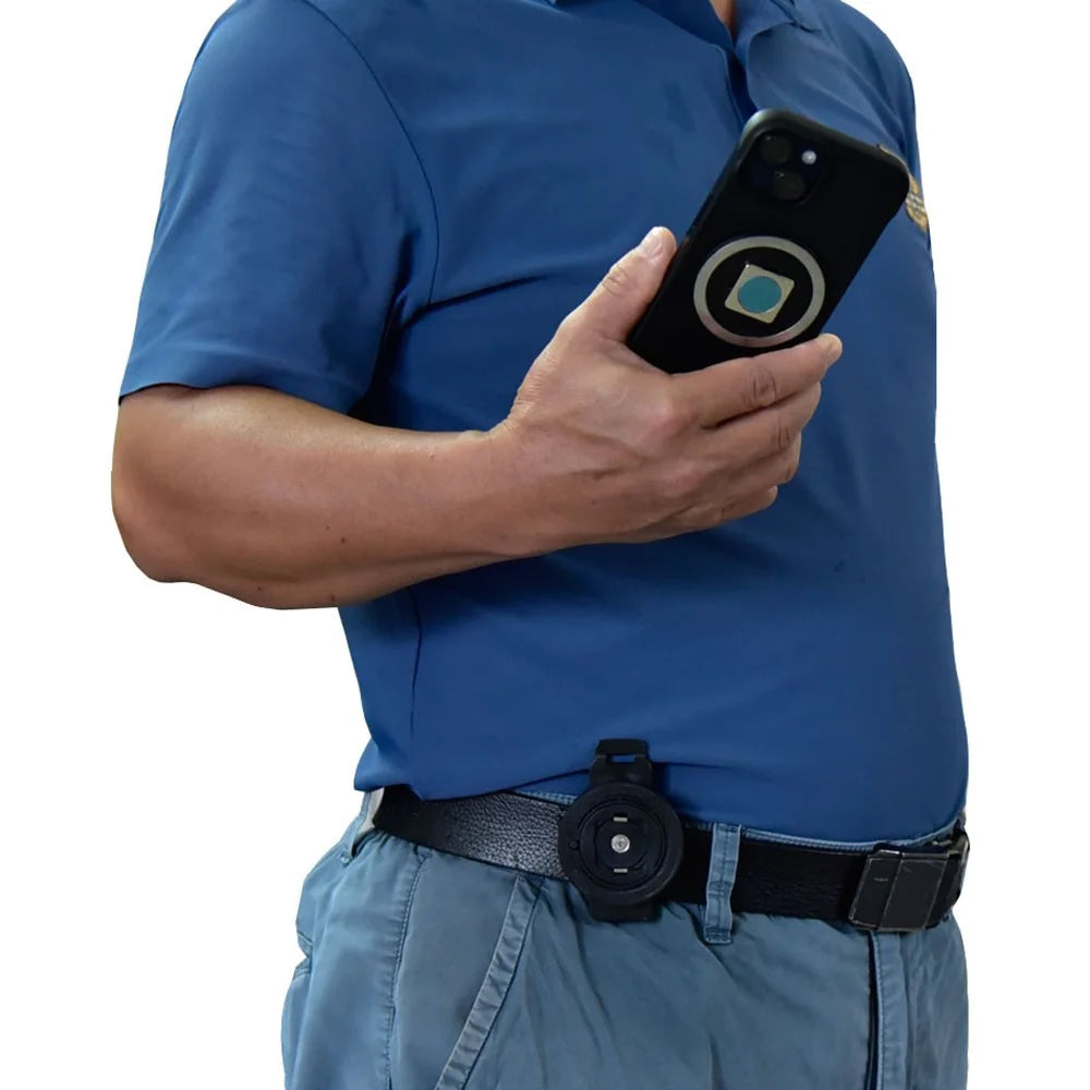 Phone Belt Clip with Round Adhesive Patch, Universal Sport Cell Phone Belt Holder - 5