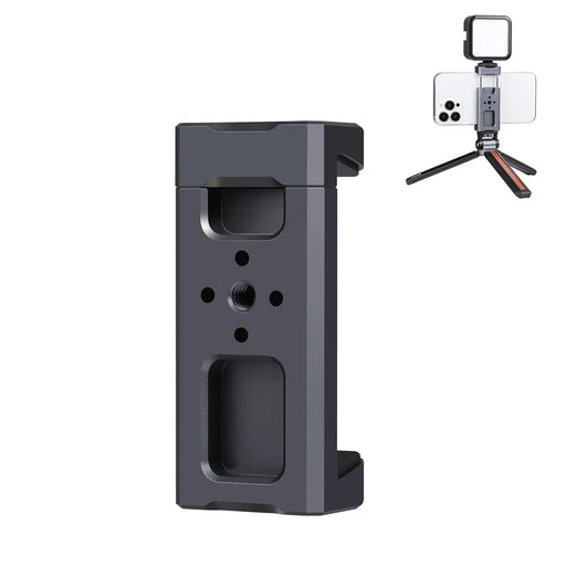 PULUZ PU3205B Cold Shoe Phone Clamp Retractable Aluminum Alloy Phone Clip - 1