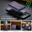 MAGKING K2 Kickstand Magnetic Card Holder RFID Blocking Cell Phone Wallet - Purple - 5