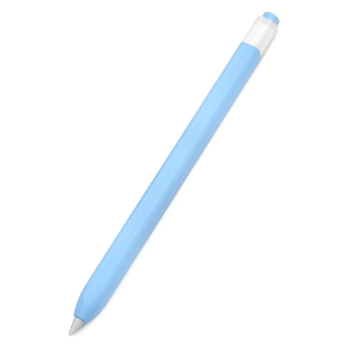 For Apple Pencil (1st Generation) Jelly Stylus Pen Silicone Sleeve Protective Cover (Short Version) - Sky Blue - 1