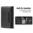 MOCOME Phone Card Holder RFID Blocking PU Leather Magnetic Card Bag Wallet - Black - 3