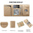 MOCOME Phone Card Holder RFID Blocking PU Leather Magnetic Card Bag Wallet - Black - 7