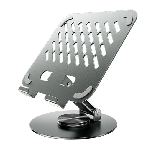 REMAX RM-C60 Precision Alloy Rotating Tablet Stand Heat Dissipation Hollow Full Metal Holder - 1
