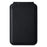 Bi-Fold Phone Card Bag PU Leather Magnetic Card Holder with Foldable Kickstand Function - Black - 1