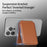 Bi-Fold Phone Card Bag PU Leather Magnetic Card Holder with Foldable Kickstand Function - Black - 7