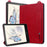 For Amazon Kindle Paperwhite (2024) Case with Hand Strap Kickstand Leather Tablet Cover - Red - 5