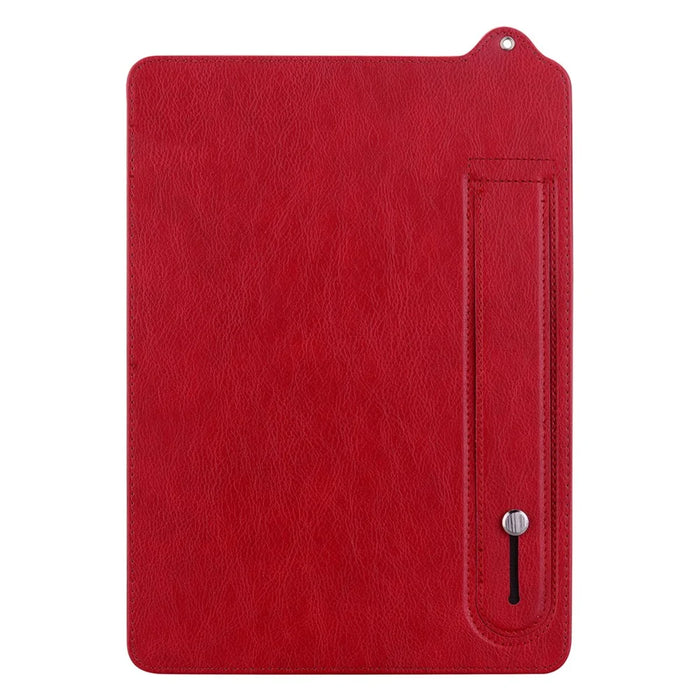 For Amazon Kindle Paperwhite 5 (2021) Case Hand Strap Kickstand Leather Tablet Cover - Red - 3