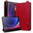 Tablet Case For Samsung Galaxy Tab S10+ / S9+ / S8+ / S7+ Hand Strap Kickstand Leather Cover - Red - 5