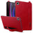For Samsung Galaxy Tab A9 X110 X115 Case Hand Strap Kickstand Leather Tablet Cover - Red - 1