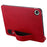 For Samsung Galaxy Tab A9 X110 X115 Case Hand Strap Kickstand Leather Tablet Cover - Red - 2
