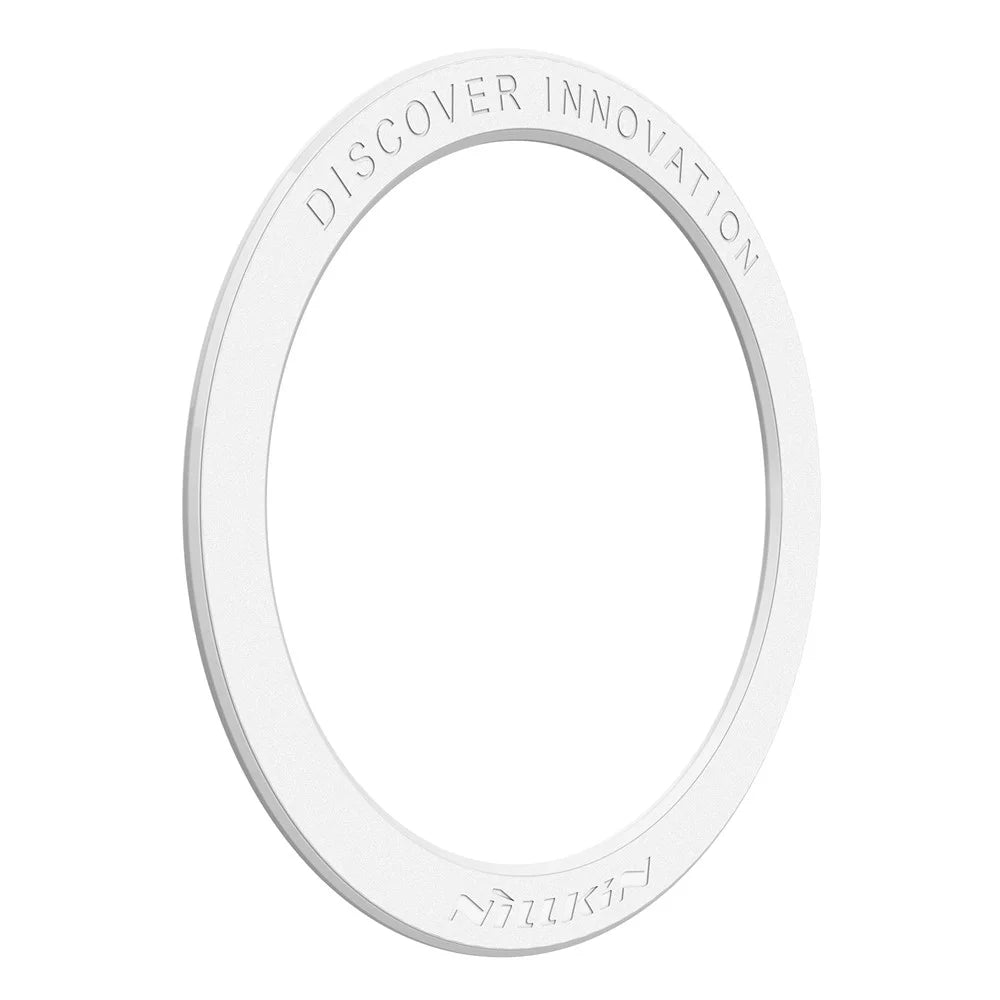 NILLKIN SnapLink Air 1Pc Mobile Phone Round Magnetic Adsorption Sticker Ring for Magsafe Wireless Charger - White - 5