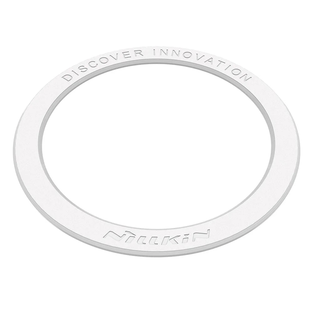 NILLKIN SnapLink Air 1Pc Mobile Phone Round Magnetic Adsorption Sticker Ring for Magsafe Wireless Charger - White - 6