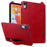 For Lenovo Tab P11 TB-J606F Case Hand Strap Kickstand Leather Tablet Cover - Red - 1