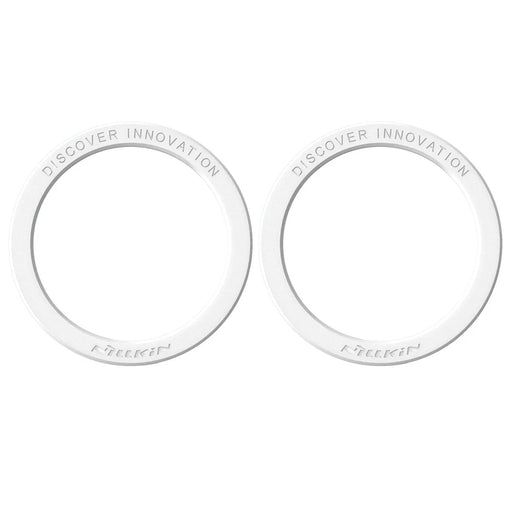 NILLKIN SnapLink Air 2Pcs Mobile Phone Magnetic Sticker Charging Adsorption Ring Compatible with Magsafe Wireless Charger - White - 1