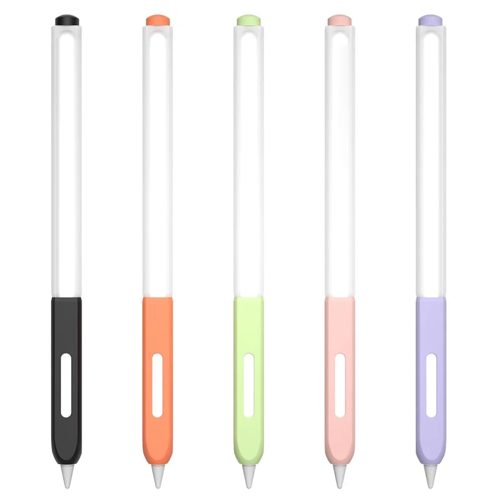 For Apple Pencil Pro / Pencil (2nd Generation) Jelly Stylus Pen Cover Soft Silicone Anti-Drop Protective Sleeve - Purple - 6