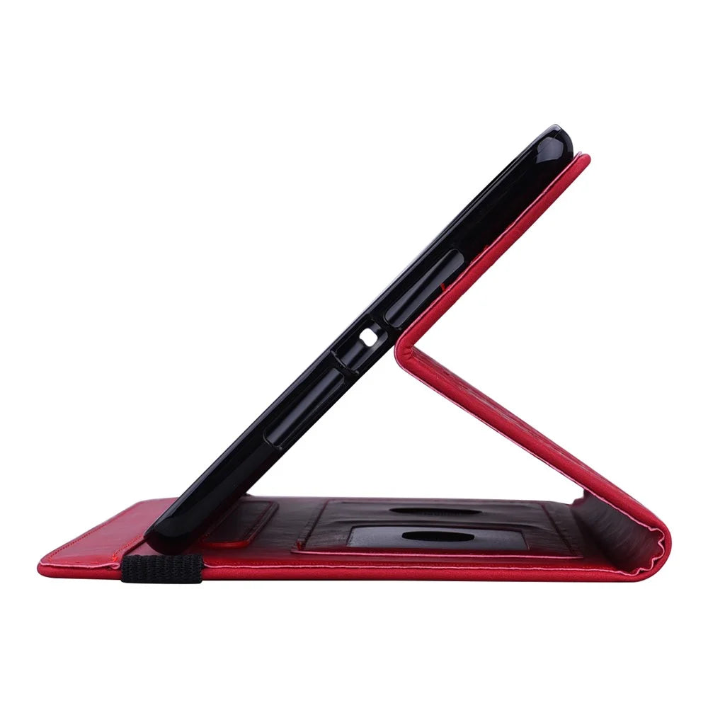 For Amazon Kindle Paperwhite (2024) Case Flower Pattern Leather Tablet  Cover - Red - 4