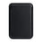 Single Ring Magnetic Card Holder for iPhone 12-16 Series PU Leather Slim Attachment - Black - 1