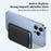 Single Ring Magnetic Card Holder for iPhone 12-16 Series PU Leather Slim Attachment - Black - 3