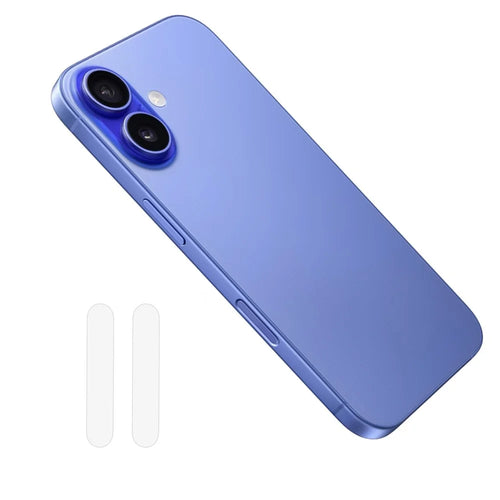 2Pcs Camera Touch Button Protector For iPhone 16  /  16 Plus  /  16 Pro  /  16 Pro Max Tempered Glass Film - Transparent - 1