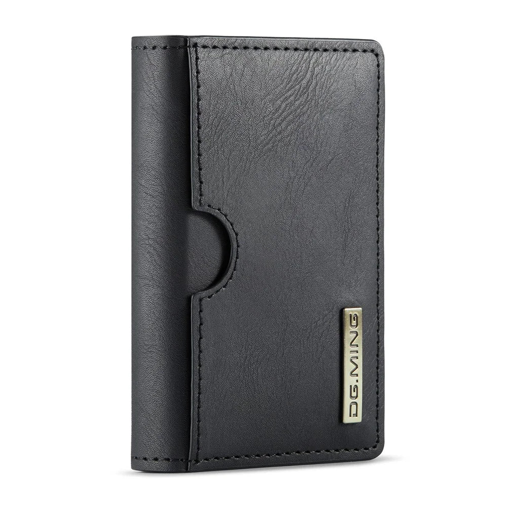 DG.MING M6 Series RFID Blocking Wallet Multi-Layer Card Holder Coin Purse Bag - Black - 1