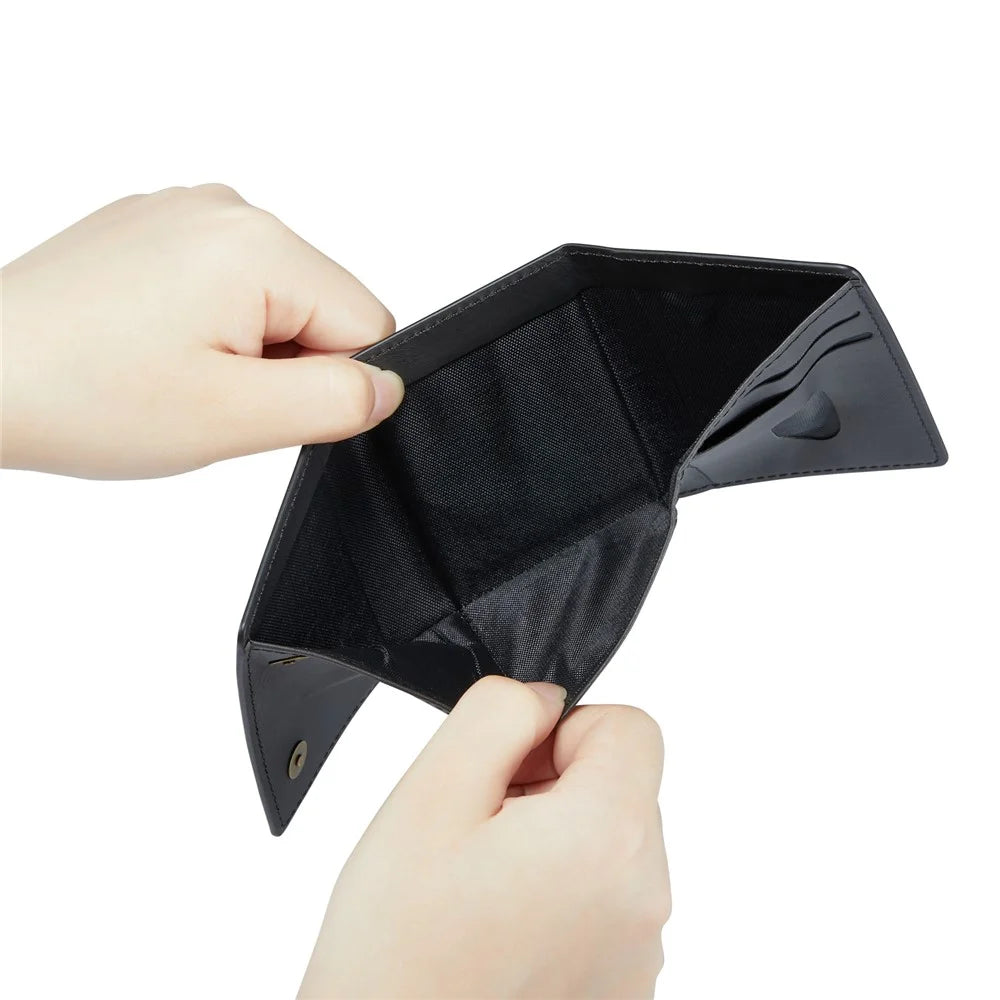 DG.MING M6 Series RFID Blocking Wallet Multi-Layer Card Holder Coin Purse Bag - Black - 7