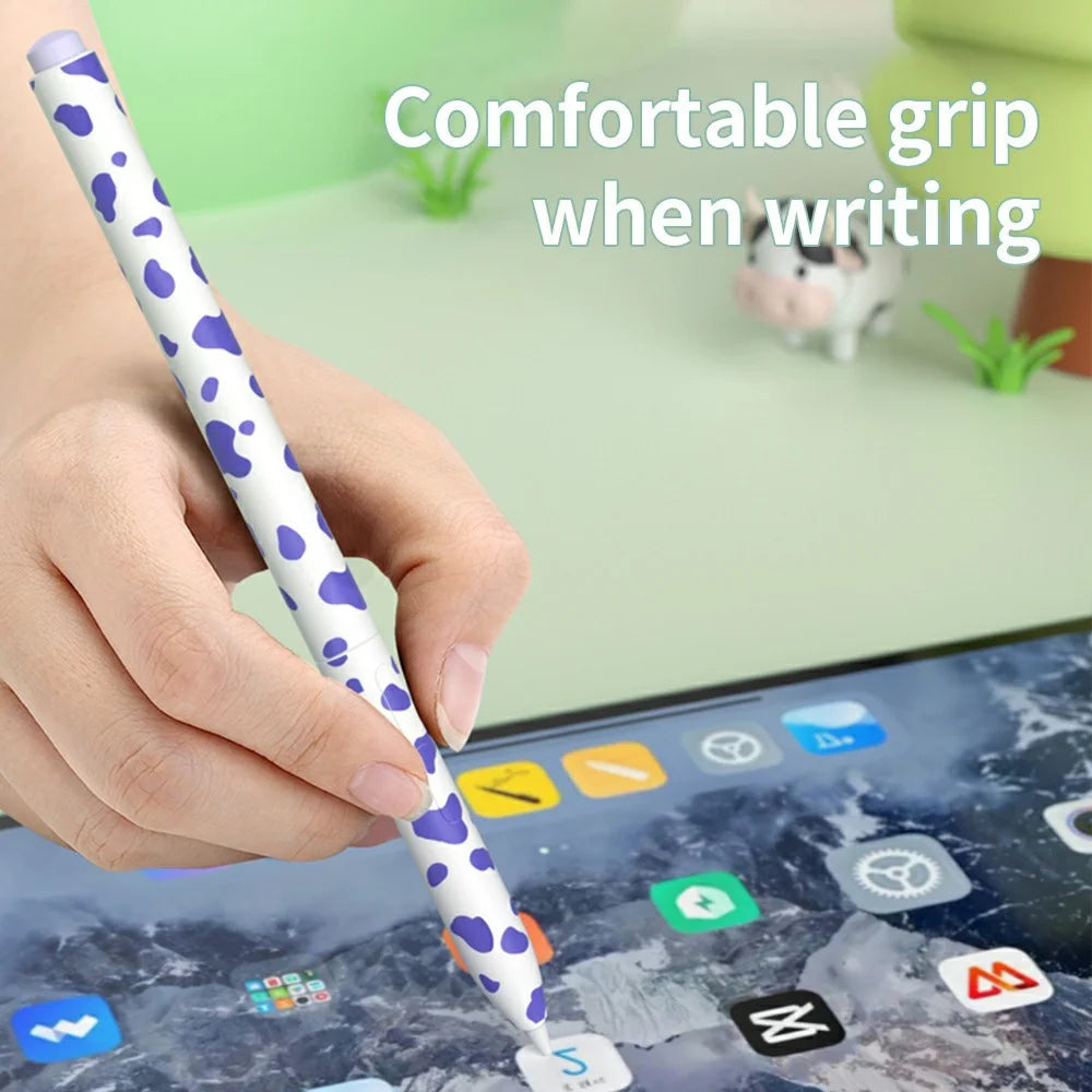 For Xiaomi Smart Pen (Gen 2) Cow Pattern Stylus Sleeve Silicone Protective Cover - Pink - 4