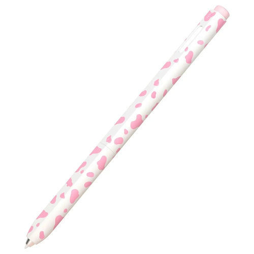 For Samsung Galaxy Tab S9  /  S8  /  S7 Stylus Case Cow Pattern Silicone Sleeve Pencil Protective Cover - Pink - 1