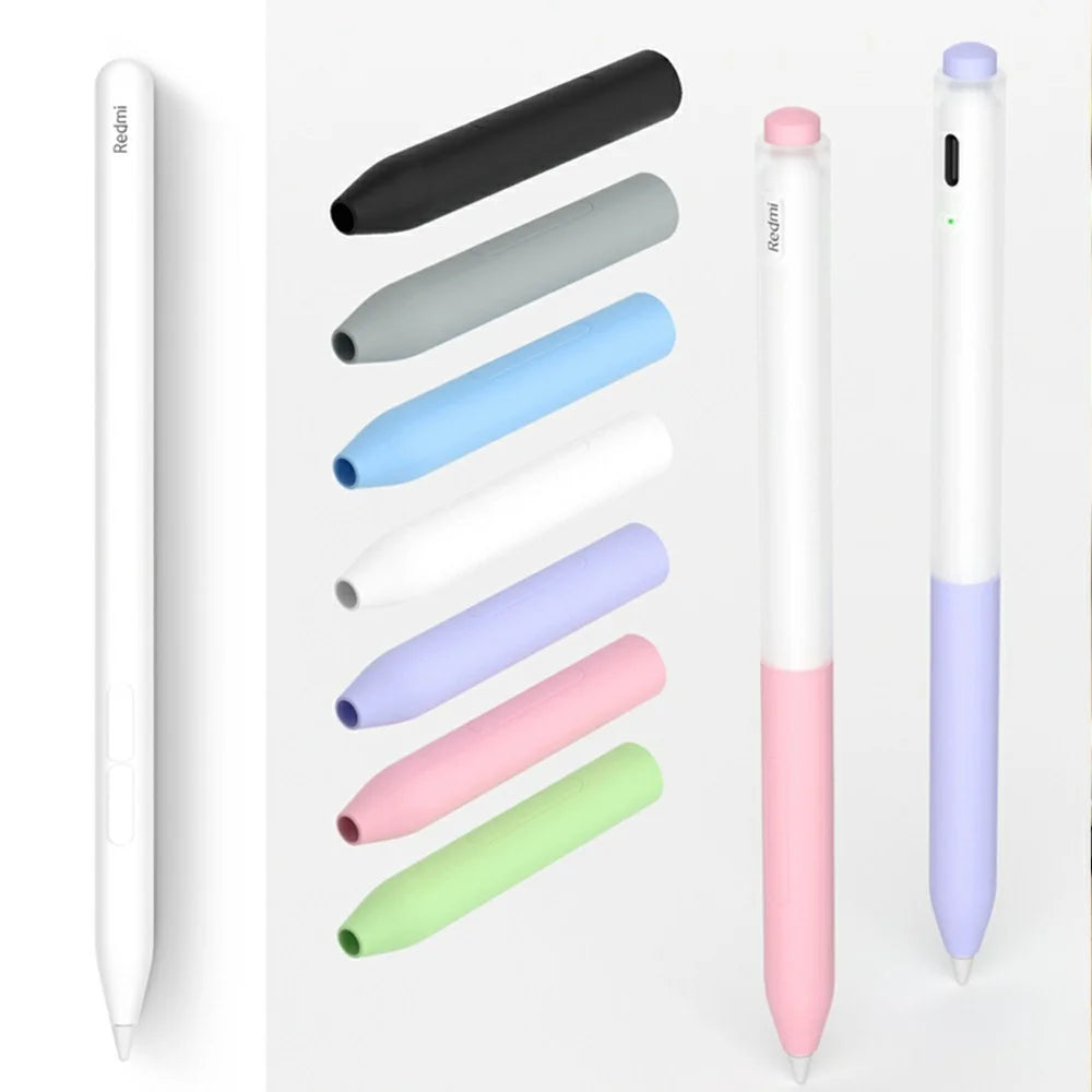 For Xiaomi Redmi Inspiration Stylus Case Jelly Silicone Sleeve Pencil Protective Cover - Matcha Green - 6