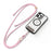 DUX DUCIS Garden Series Phone Lanyard Adjustable Neck Strap with Begonia Pattern - Light Pink - 1