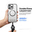 DUX DUCIS 2PCS  Outdoor Series Mobile Phone Long Lanyard Multifunctional Mobile Phone Strap - Black - 5