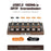 AODUKE Cyberpunk Style Walnut 6-Port USB 2.0 Hub with Independent Switches SD TF Card Storage Rack - 6