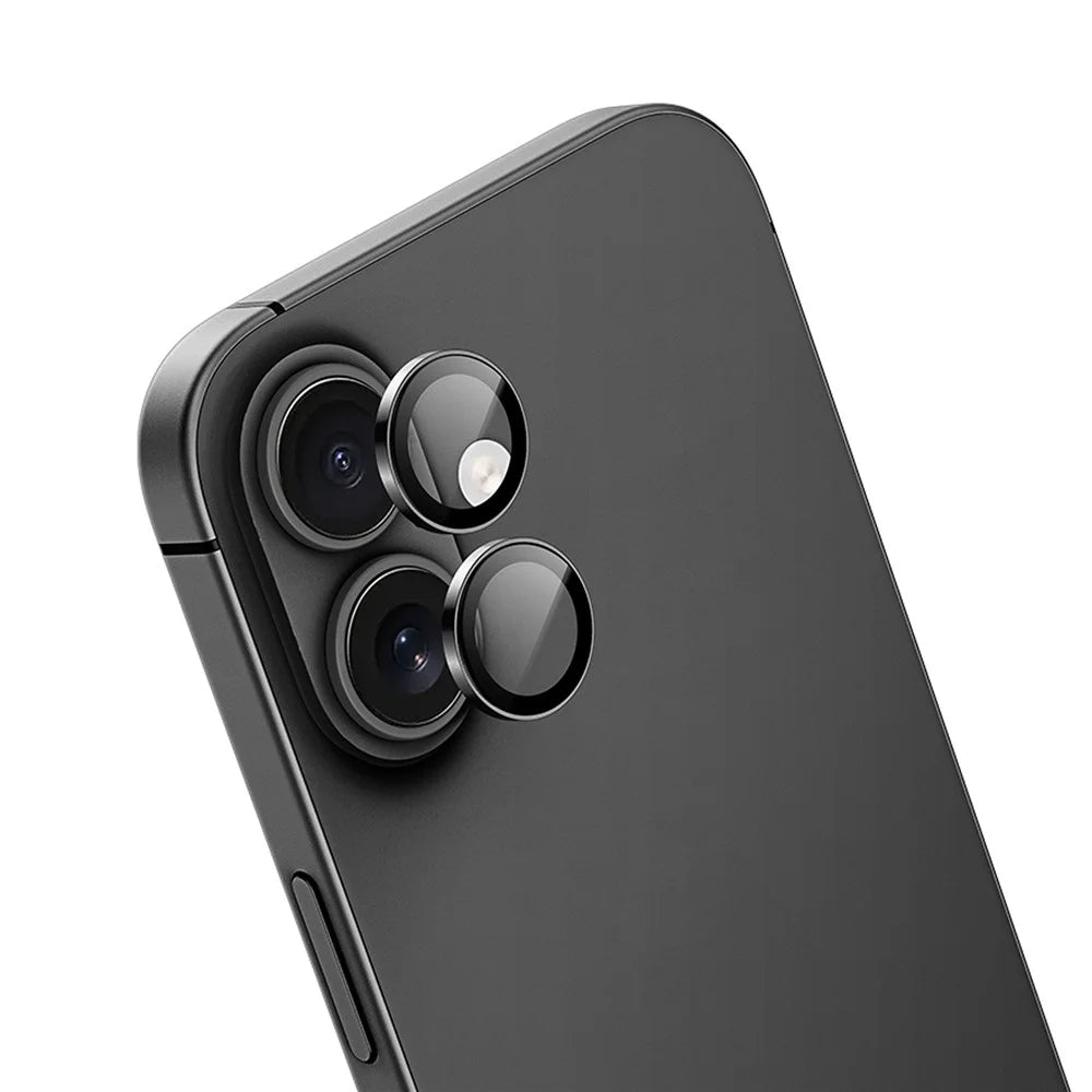 DUX DUCIS For iPhone 16 Plus / iPhone 16 Camera Lens Protector  HAWK Series Tempered Glass Lens Protector - Black - 1