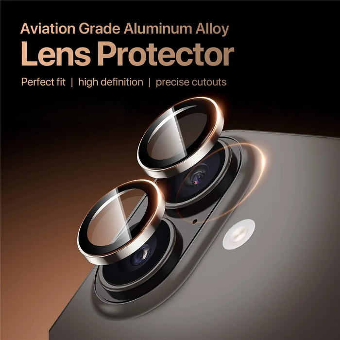 DUX DUCIS For iPhone 16 Plus / iPhone 16 Camera Lens Protector  HAWK Series Tempered Glass Lens Protector - Black - 4