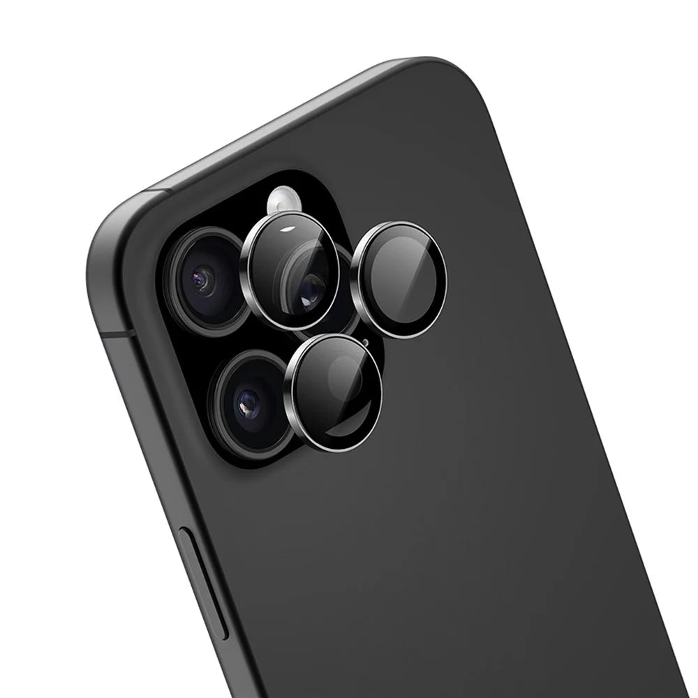 DUX DUCIS For iPhone 16 Pro Max / iPhone 16 Pro Camera Lens Protector  HAWK Series Tempered Glass Lens Protector - Black - 1