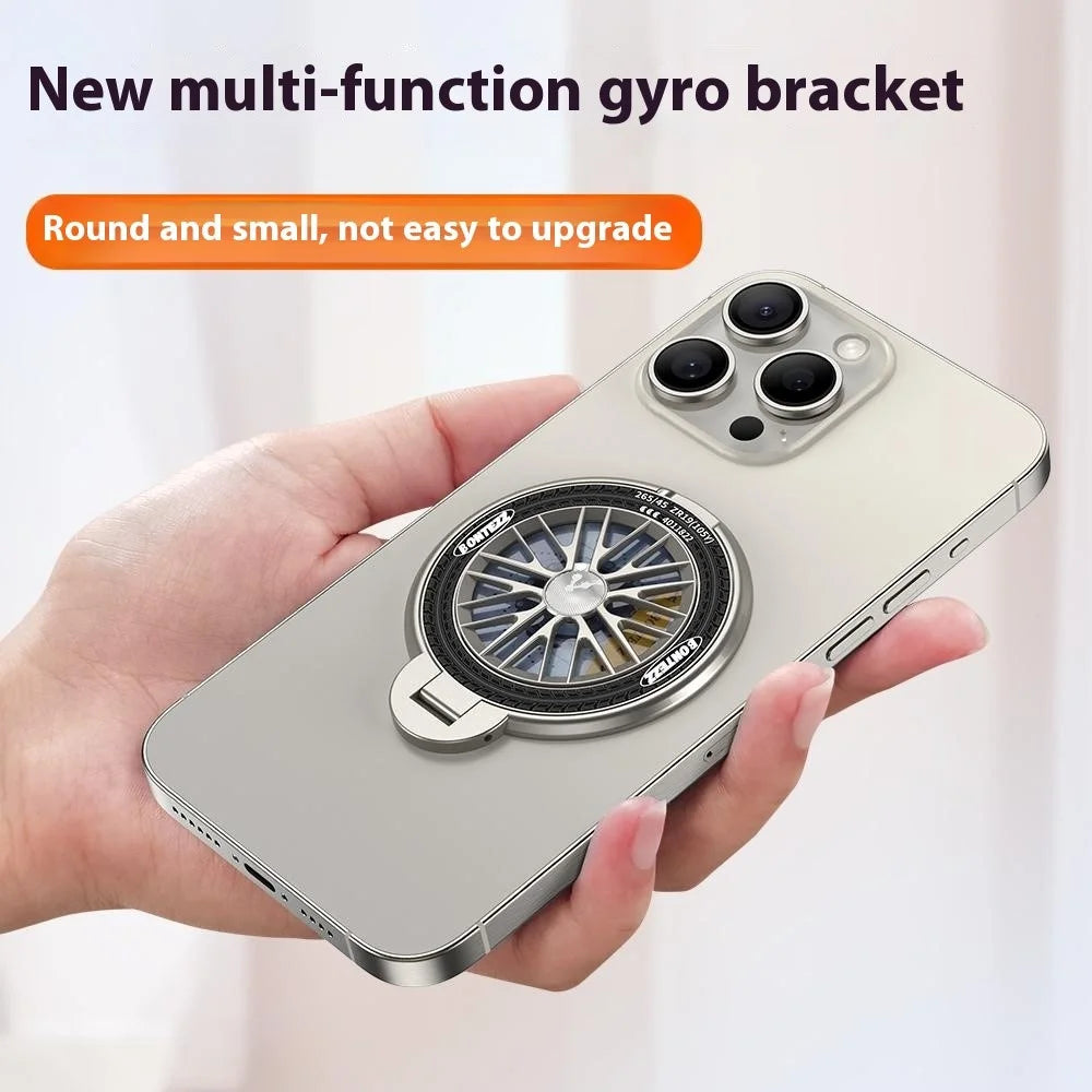 Phone Stand Stress-Relief Cell Phone Holder Phone Grip Finger Loop Kickstand - Titanium Grey - 3