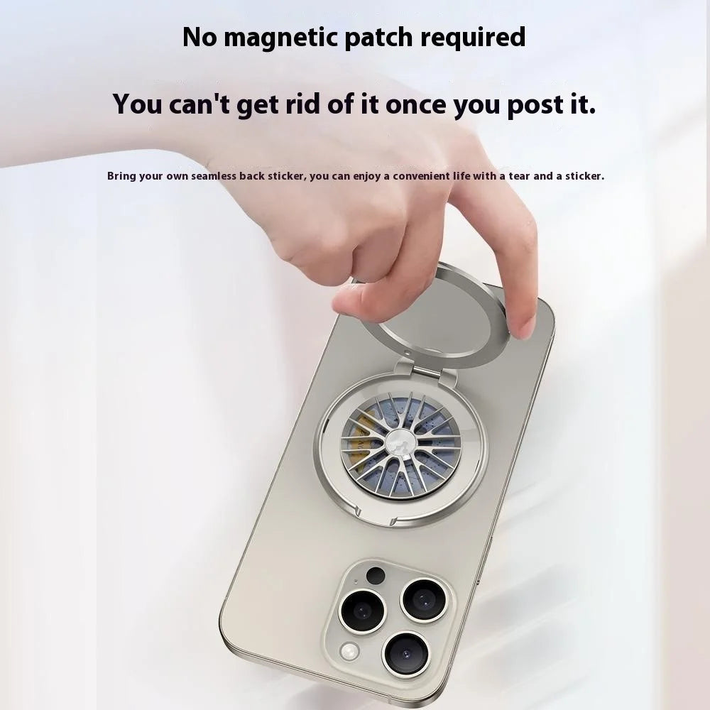 Phone Stand Stress-Relief Cell Phone Holder Phone Grip Finger Loop Kickstand - Titanium Grey - 5