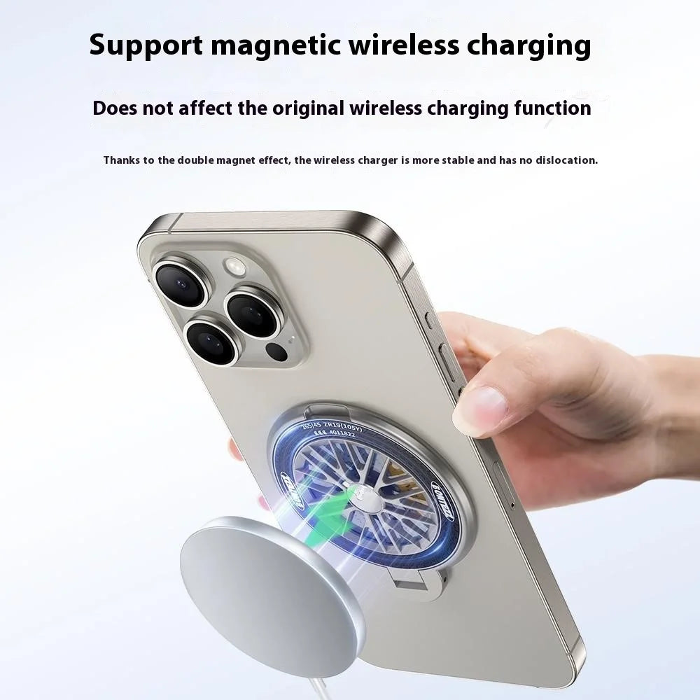 Phone Stand Stress-Relief Cell Phone Holder Phone Grip Finger Loop Kickstand - Titanium Grey - 6