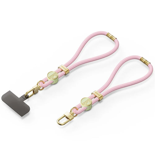 DUX DUCIS For Universal  Garden Series Phone Lanyard Adjustable Wrist Strap with Tile - Light Pink - 1