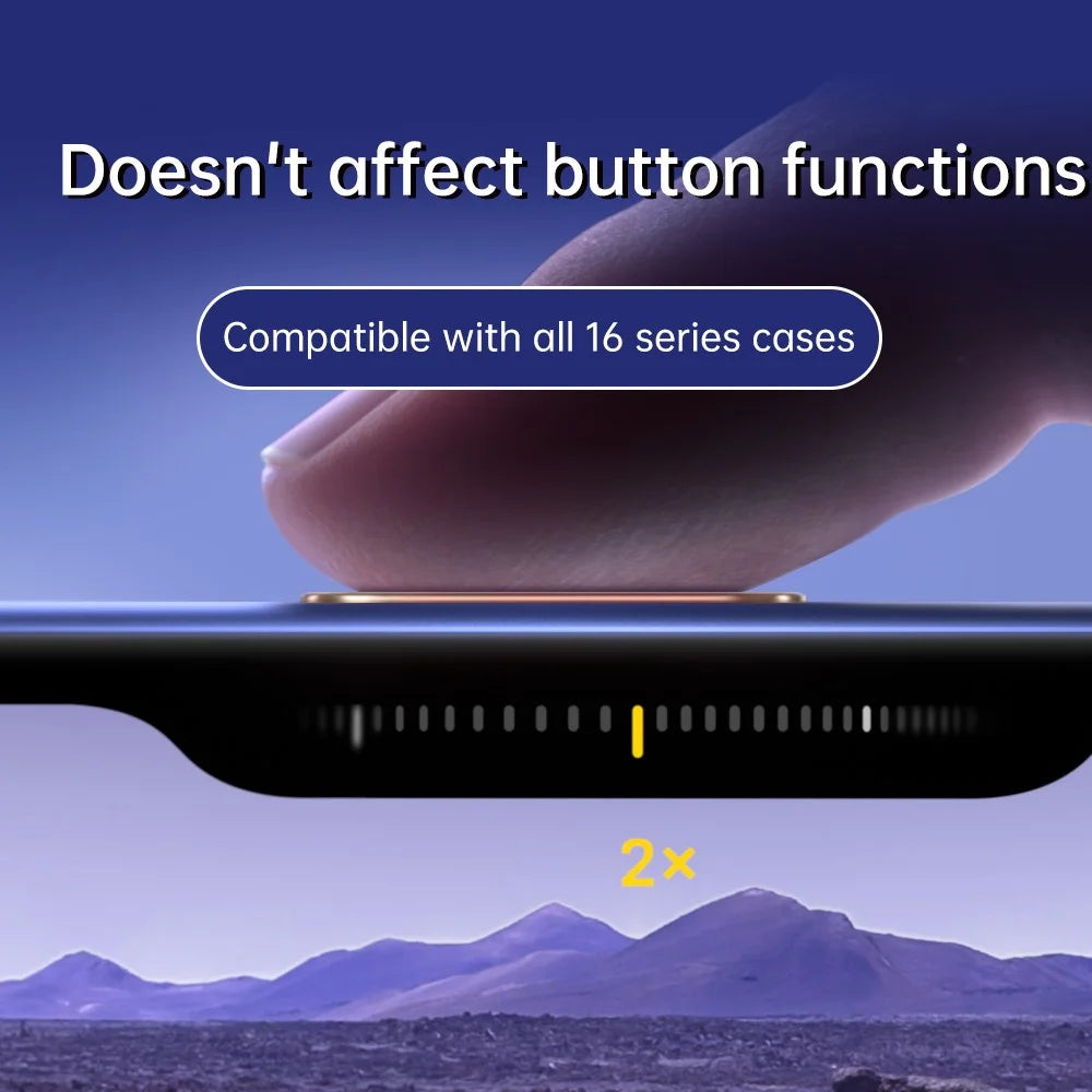 Camera Control Button for iPhone 16 Pro Max / 16 Pro / 16 Plus / 16 Sensitive Smart Control Capture Button Protector - Gold - 4