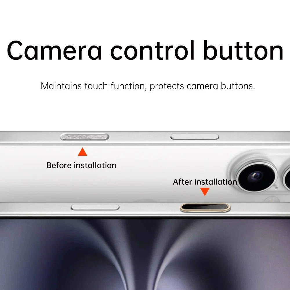 Camera Control Button for iPhone 16 Pro Max / 16 Pro / 16 Plus / 16 Sensitive Smart Control Capture Button Protector - Gold - 5
