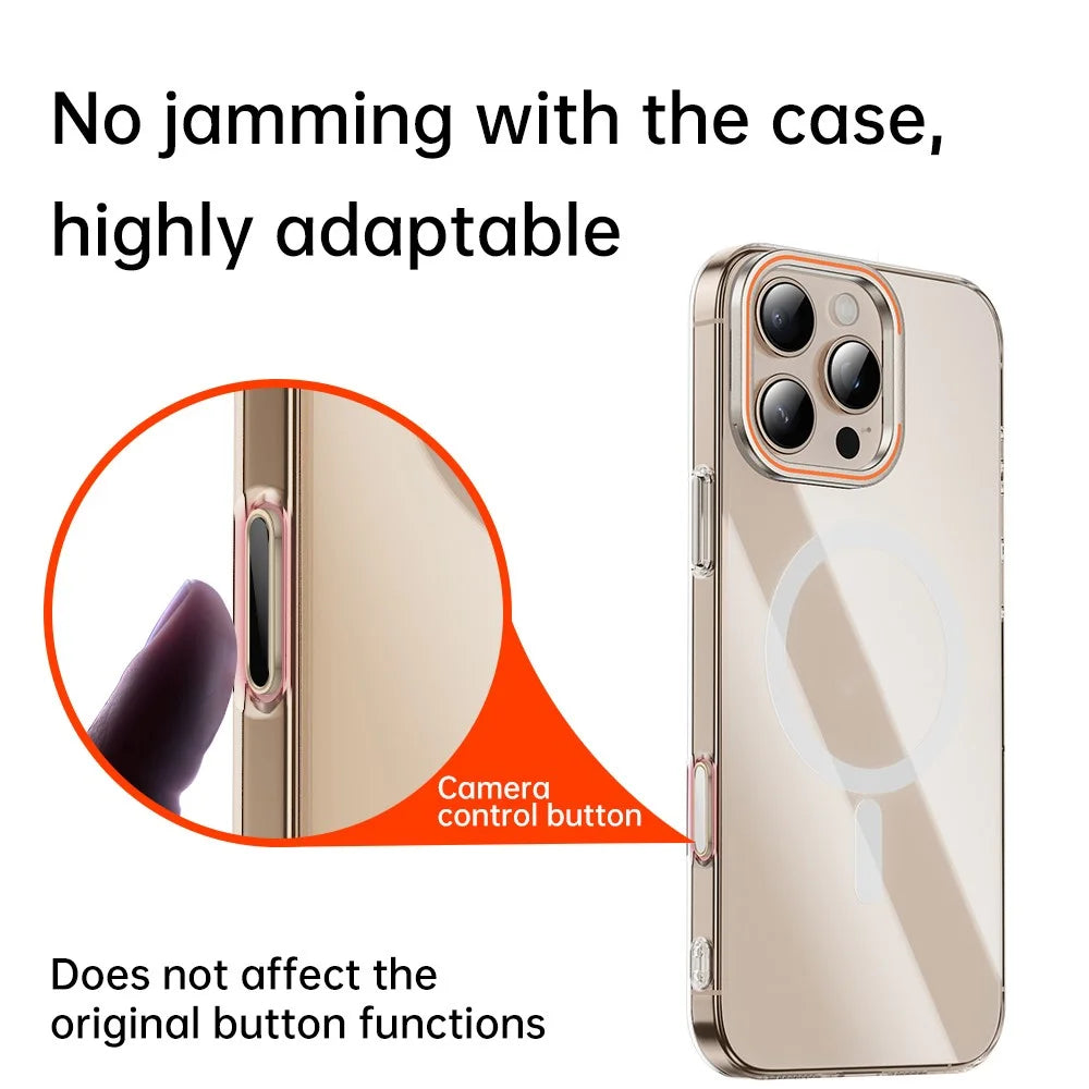 Camera Control Button for iPhone 16 Pro Max / 16 Pro / 16 Plus / 16 Sensitive Smart Control Capture Button Protector - Gold - 6