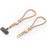 DUX DUCIS For Universal  Garden Series Phone Lanyard Adjustable Wrist Strap with Swastika Pattern - Amber Color - 1