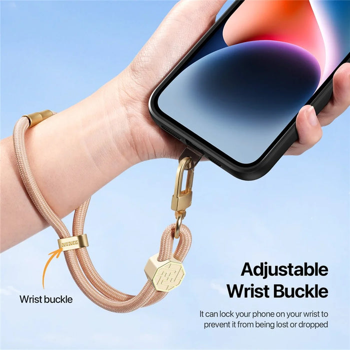 DUX DUCIS For Universal  Garden Series Phone Lanyard Adjustable Wrist Strap with Swastika Pattern - Amber Color - 6