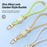 DUX DUCIS For Universal  Garden Series Phone Lanyard Adjustable Wrist Strap with Ice Crack Pattern - Green Yellow - 7