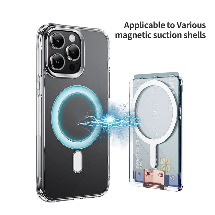 Card Holder Magnetic Ring Kickstand For Phone Cases Multi Angle Adjustable Ultra Thin Card Storage Bag - Rose Gold - 3