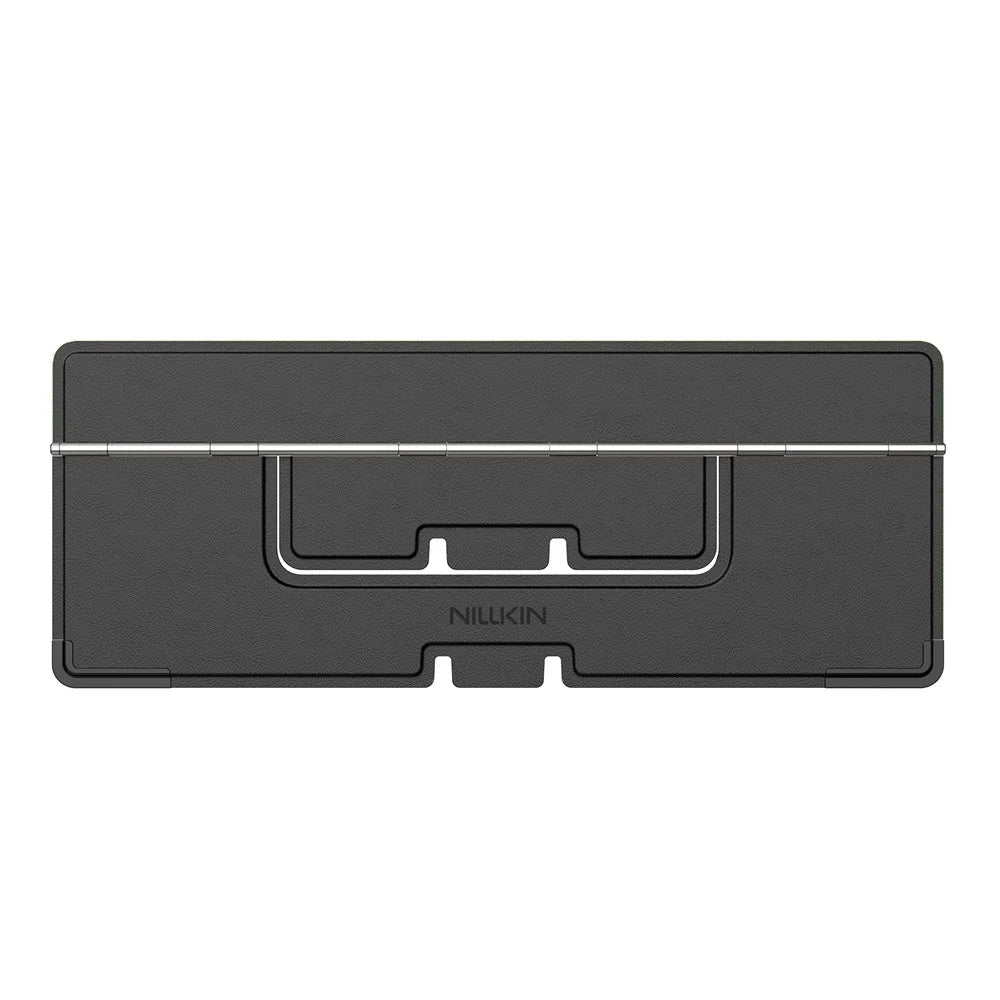 NILLKIN Dual Wing Adhesive Laptop Stand Foldable Portable Cooling Support Multi Angle Adjustable Stand - Black - 1